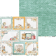 Scrapbookingpapper - 30x30 cm - Travel Journal