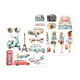Scrapbookingpapper - 15x15 cm - Travel Journal