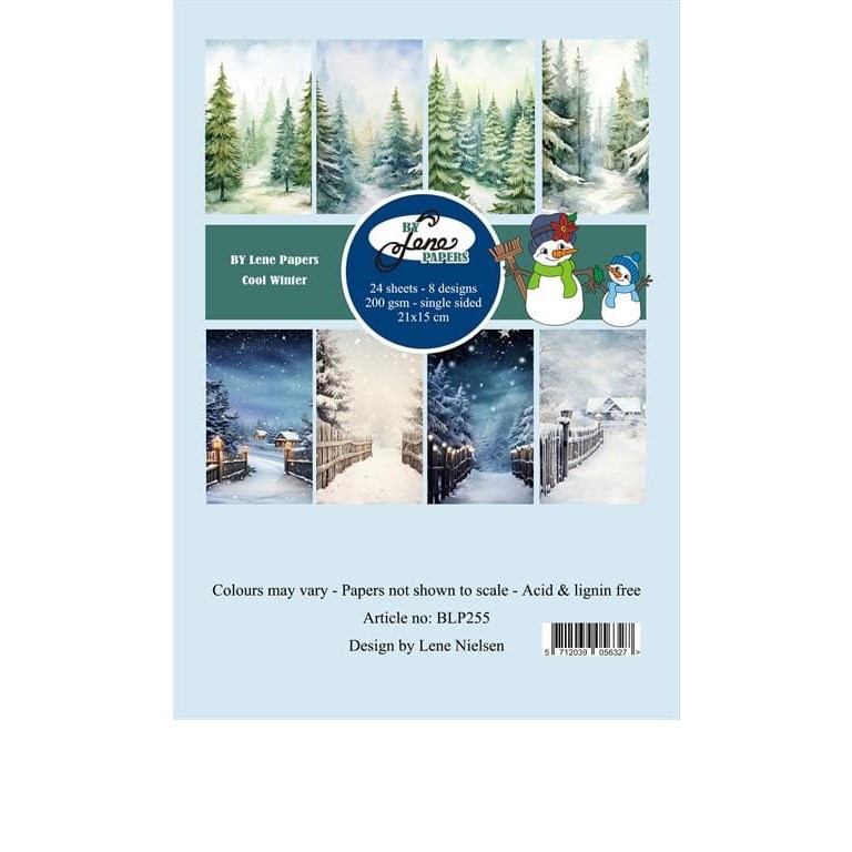 Scrapbookingpapper - A5 - Cool Winter