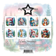 Scrapbookingpapper - 15x15cm - Cute Christmas
