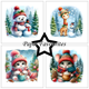Scrapbookingpapper - 15x15cm - Cute Christmas
