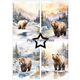 Scrapbookingpapper - A5 - Winter Scene