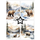 Scrapbookingpapper - A5 - Winter Scene