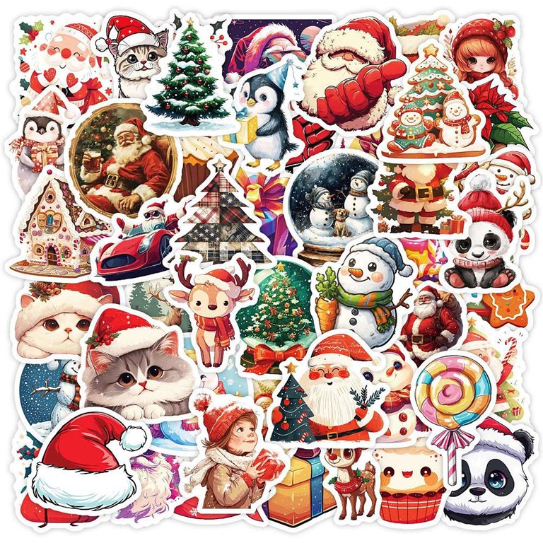 Stickers - Julmix Djur - 50st