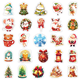 Stickers - Djur med tomteluvor - 50st