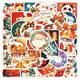 Stickers - Julmix med vit kant - 50st