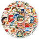 Stickers - Julmix med vit kant - 50st