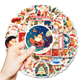Stickers - Julmix med vit kant - 50st