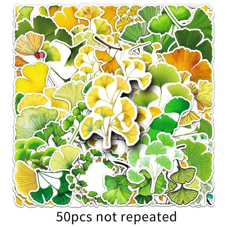Stickers - Blad Ginko - 50st