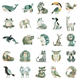 Stickers - Sagodjur - 50st