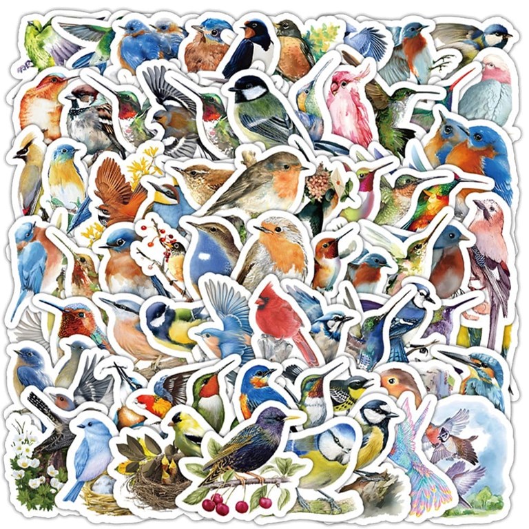 Stickers - Pippifåglar - 100st