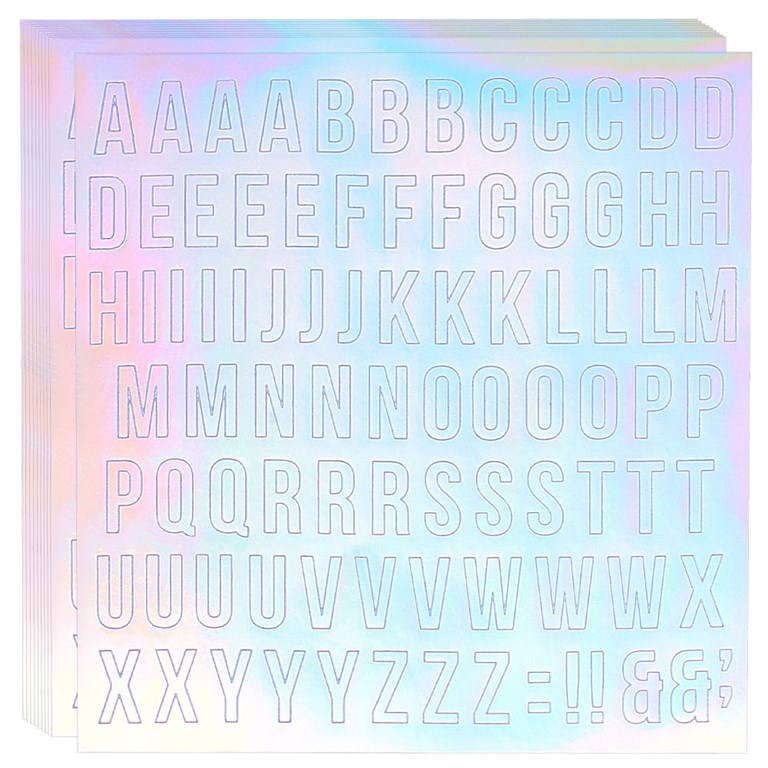 Stickers - Alfabet - 6st ark