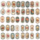 Stickers - Blomsterdekaler - 50st