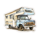 Stickers - Clear - Campingliv - Blå  toner - 20st
