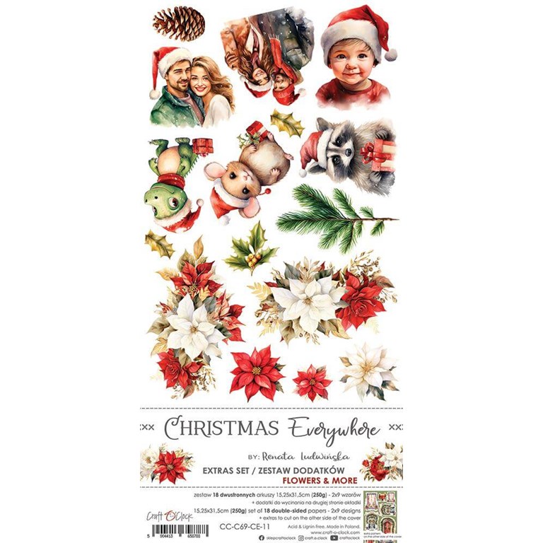 18st klippark - Christmas Everywhere Flowers - Extras Set