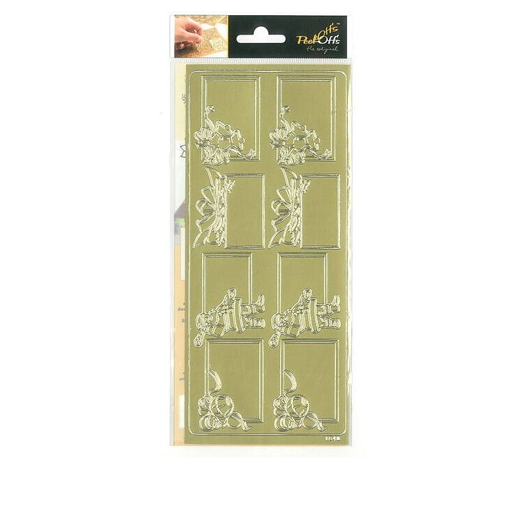 Stickers - Juladresser - Guld