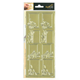 Stickers - Juladresser - Guld