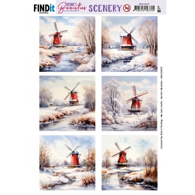 Push Out Scenery - Winter Landscape - Square