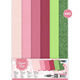 Cardstock - Mixade färger - A4 - Blossom Blush