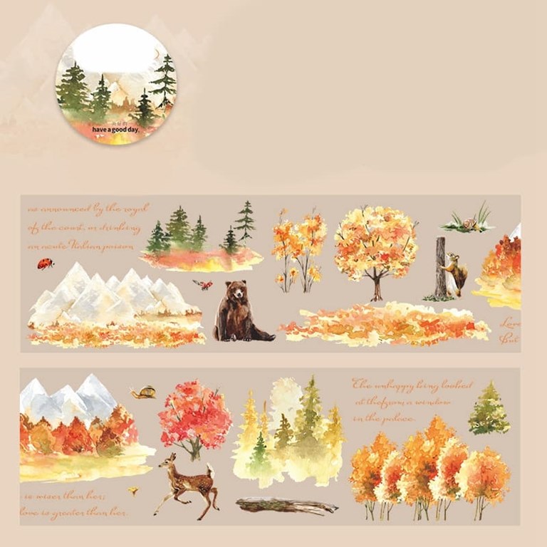 Stickers att klippa ut - Natur i höstfärger