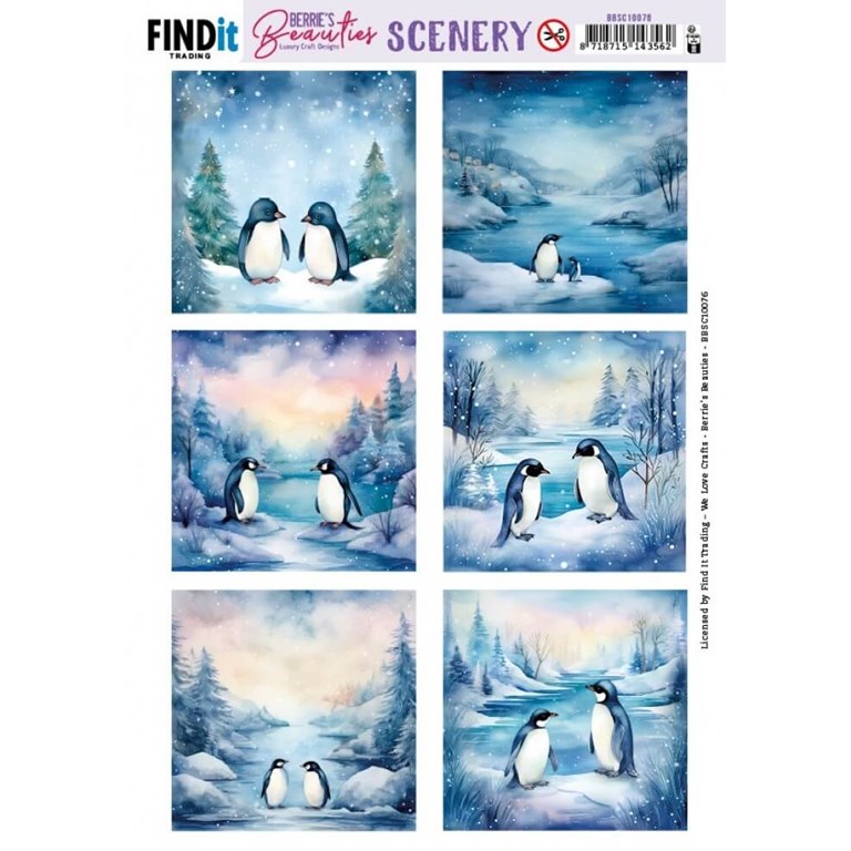 Push Out Scenery - Penguin - Square