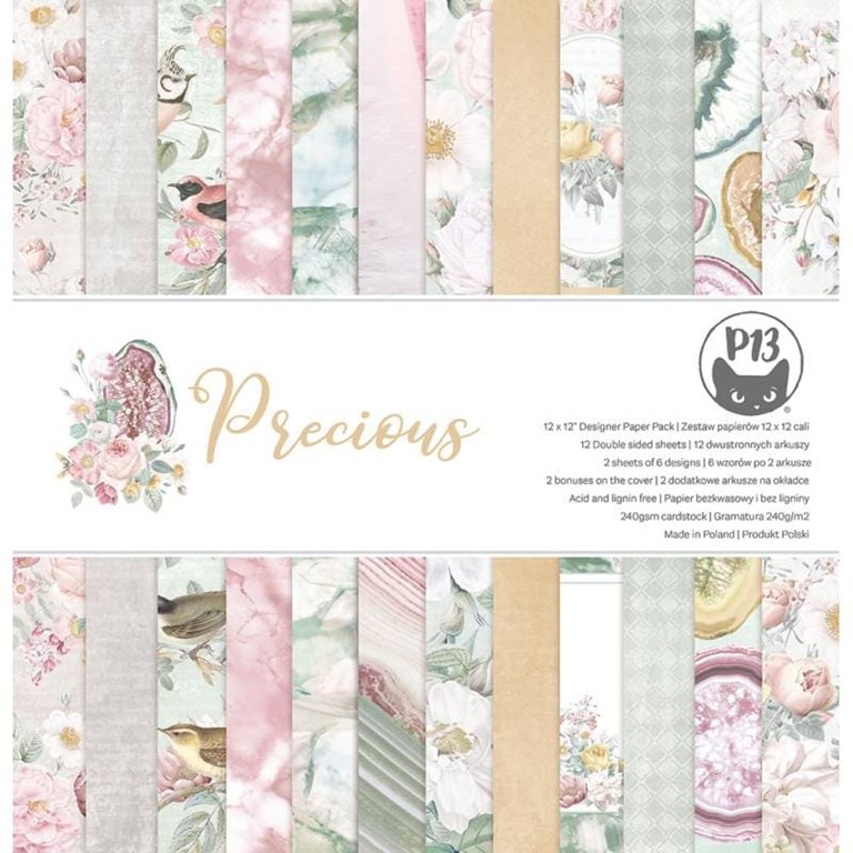 Scrapbookingpapper - 30x30 cm - Precious