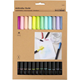 Dual Tip Brush Pens - Akvarellpennor pastell - 12st
