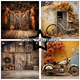 Scrapbookingpapper - 15x15cm - Retro