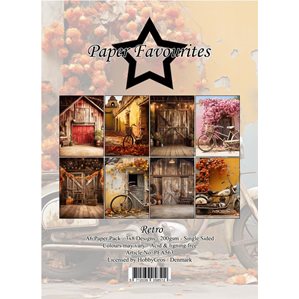 Scrapbookingpapper - A6 - Retro