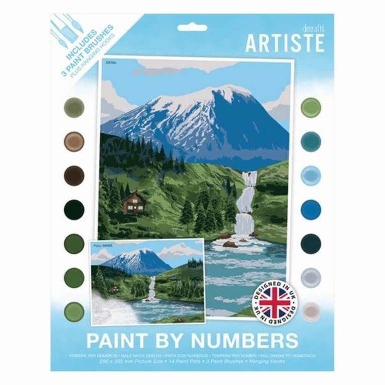 Paint by numbers - Pyssel för vuxna - Berg