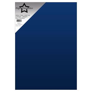 A4 Metallic Mirror Card - Blue Obsidian - Satin - 5st