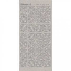 Stickers - Dekorativa hörn 2 - Silver Glitter
