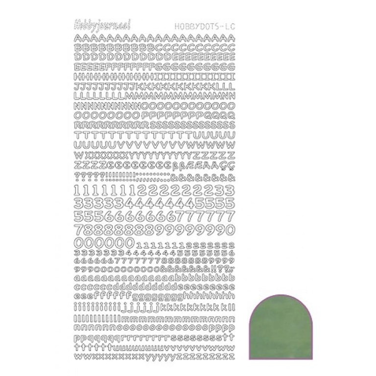 Stickers - Bokstäver och Siffror - Ljusgrön