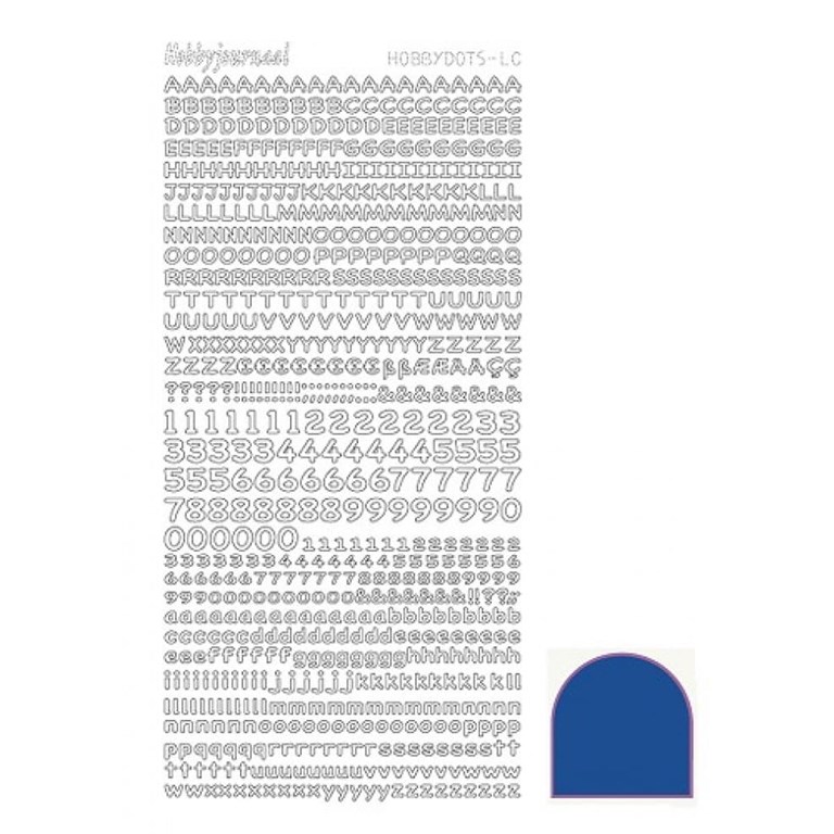 Stickers - Bokstäver och Siffror - Mörkblå