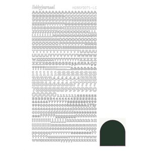 Stickers - Bokstäver och Siffror - Mörkgrön