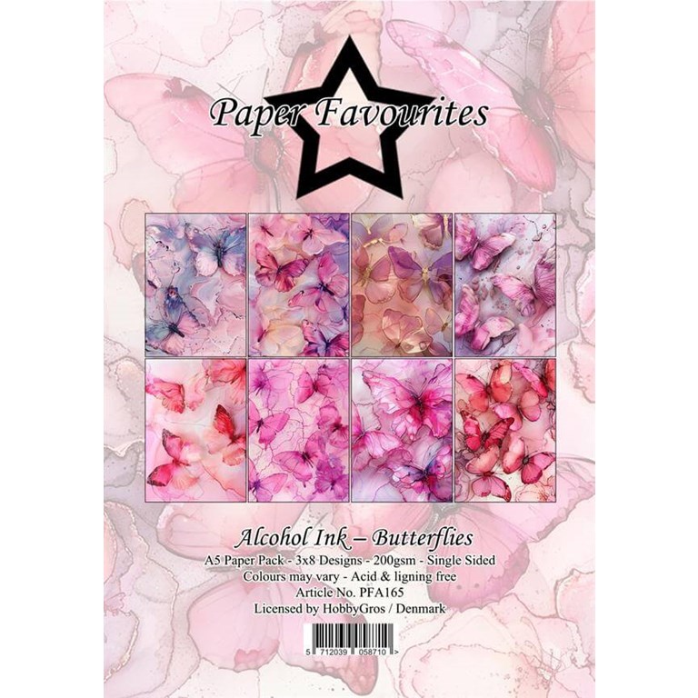 Scrapbookingpapper - A5 - Alcohol Ink