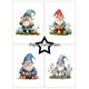 Scrapbookingpapper - A6 - Easter Gnomes