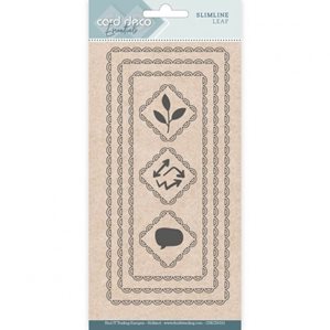 Card Deco Essentials Slimline Dies - Slimline Leaf