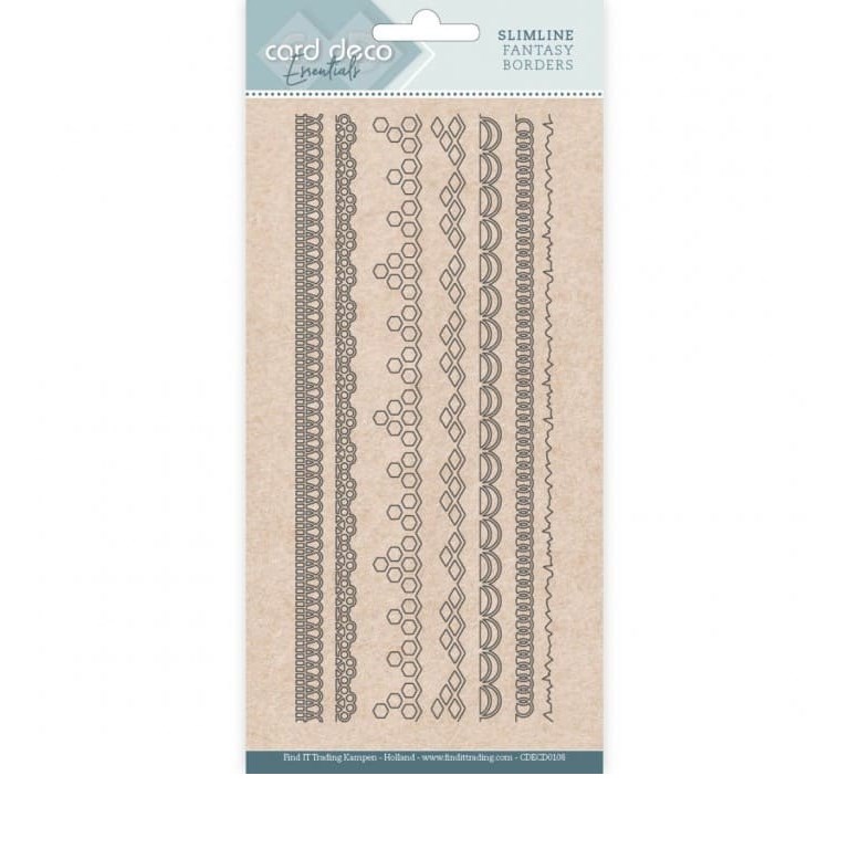 Card Deco Essentials Slimline Dies - Slimline Fantasy Borders