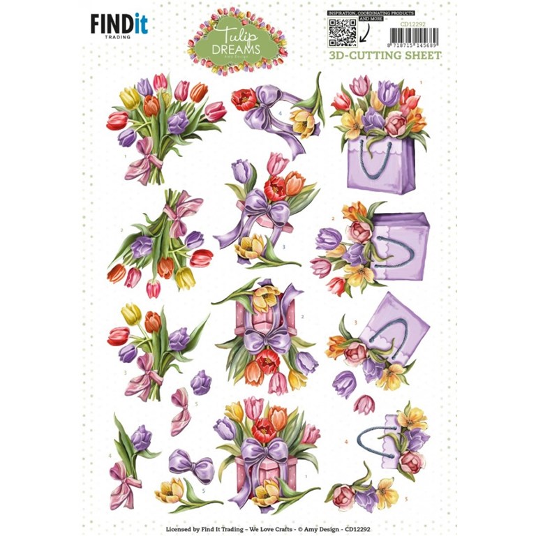 Klippark - A4 - Tulip Dreams - Colorful Tulips
