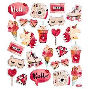 Ark med stickers 15x16,5cm - Pinky Gadgets