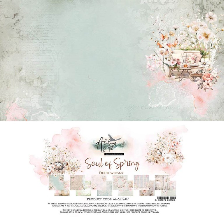 Scrapbookingpapper - 30x30cm - Soul of Spring