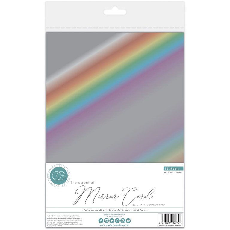 Metallisk Cardstock - A4 - 10st - Holographic