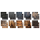 Pappersblock - 30x30cm - Scorched Wood - 30st