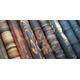 Pappersblock - 30x30cm - Scorched Wood - 30st