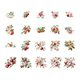 Stickers - Clear - Röda äpplen - 40st