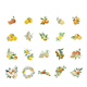 Stickers - Clear - Apelsiner - 40st