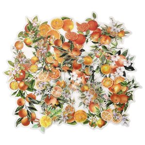 Stickers - Clear - Apelsiner - 40st