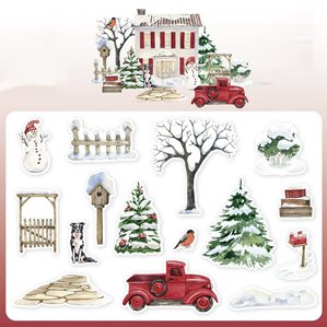 Stickers - Clear - Utanför huset - Vinter