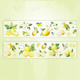 Stickers på rulle - Clear - Citroner